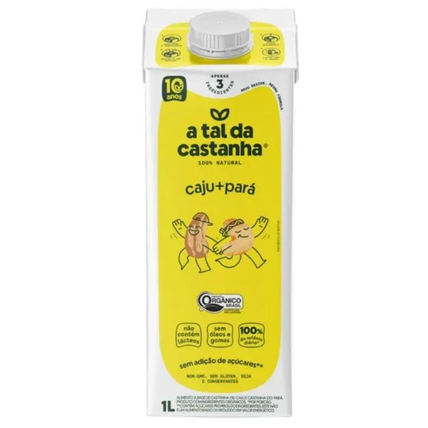Bebida vegetal a tal castanha caju+ pará 1l zero