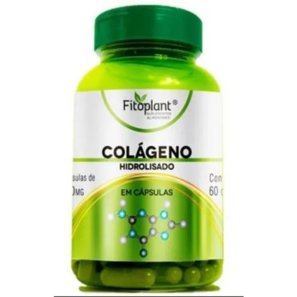 Colágeno hidrolisado 500mg 60 caps fitoplant