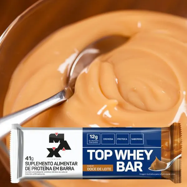 Top whey bar 41g amendoim max titanium