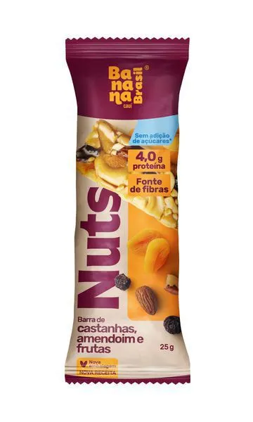 Nuts bar castanha, amnedoim e frutas