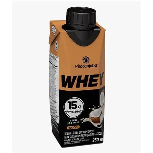 Bebida láctea whey 15g piracanjuba coco 250ml