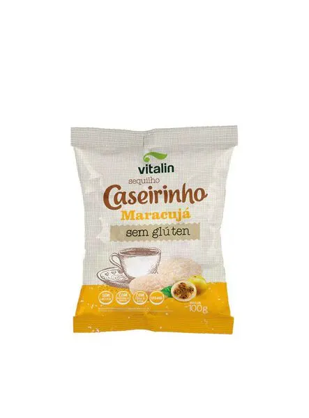 Biscoito caseirinhos sequilho maracuja 100g - vitalin