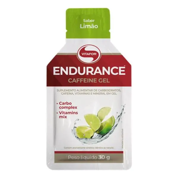 Endurance caffeine carbogel limao vitafor 30g