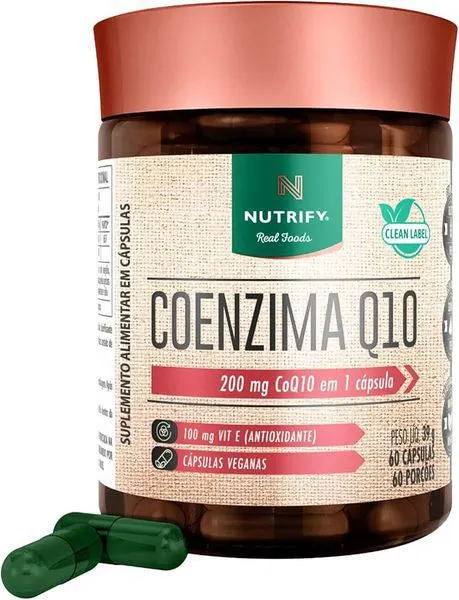 Coenzima q10 200 mg 60 cap nutrify