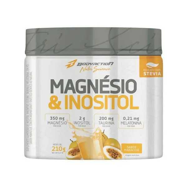 Magnésio & inositol maracujá body action 210g