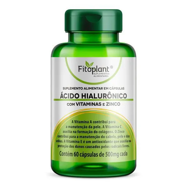 Ácido hialurônico 500mg 60 caps fitoplant