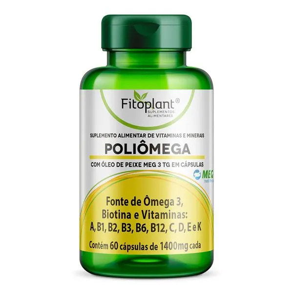 Poliômega 1400mg 60 caps fitoplant