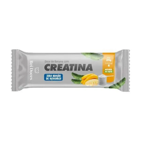 Bananinha zero açúcar com creatina rei doces 25g