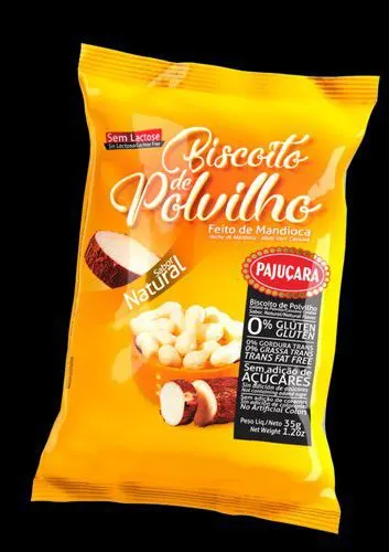 Biscoito polvilho pajuçara natural 35g s/g zero lactose