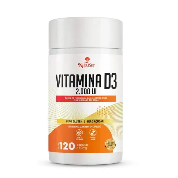 Vitamina d3 120 caps 450mg natuser
