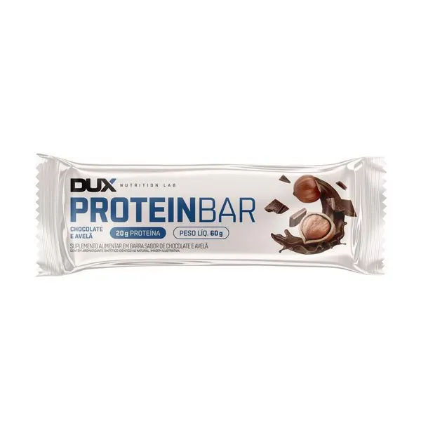 Barra de proteína 60g chocolate  e avelã - dux nutrition