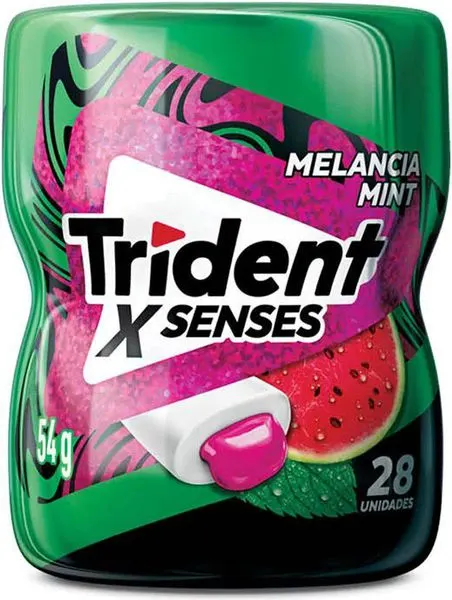 Trident melancia e menta 54g c/28 un