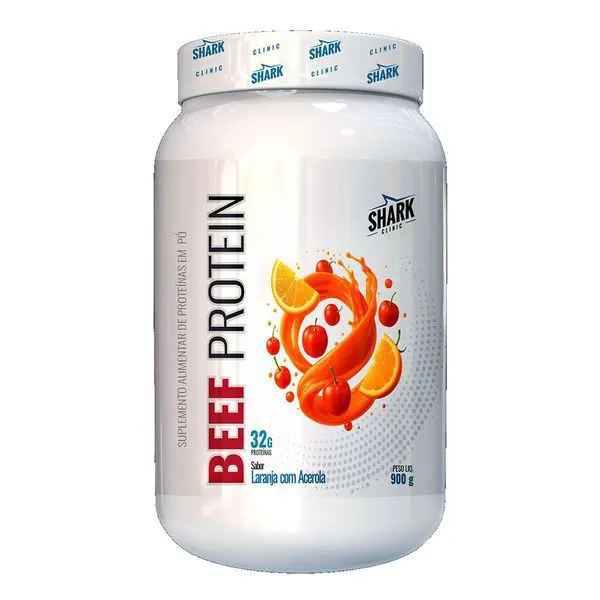Whey beef protein laranja com acerola shark pro 900g