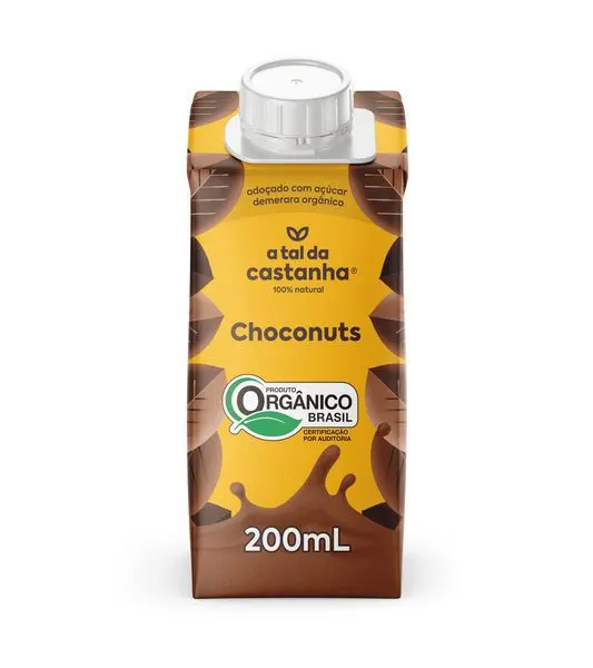 Bebida vegetal a tal da castanha choconuts orgânico 200ml