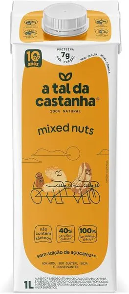 Bebida vegetal a tal castanha mixed nuts 1l zero