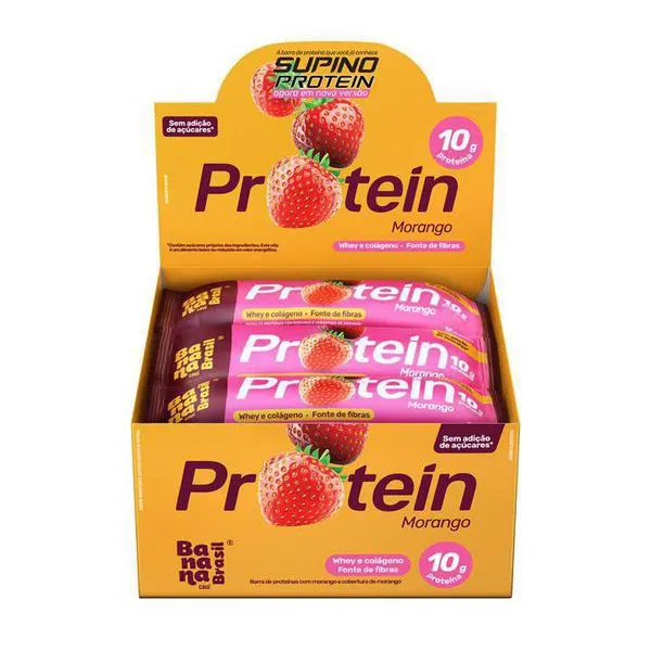 Barra supino protein morango 30g