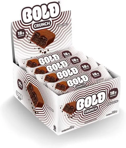 Barra de proteína 18g de proteína brigadeiro 60g bold