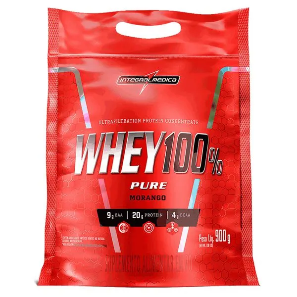 Whey im 100% pure morango 900g