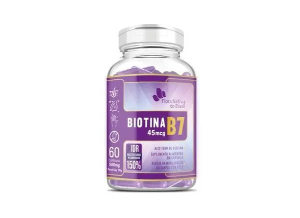 Vitamina b7 (biotina) 45mcg 60caps fnb