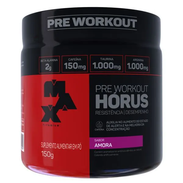 Horus pote 150g sabor amora max titanium