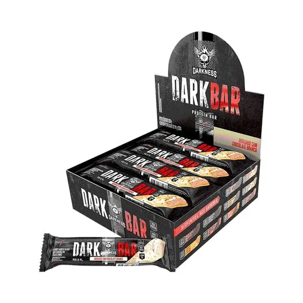Whey bar darkness morango c/ choco branco 90g