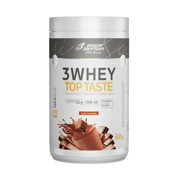 Whey protein 3 whey top taste chocolate 900g bodyaction