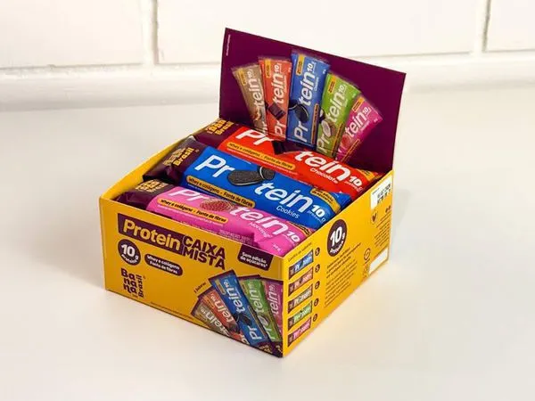 Protein sabores sortidos banana brasil 12un