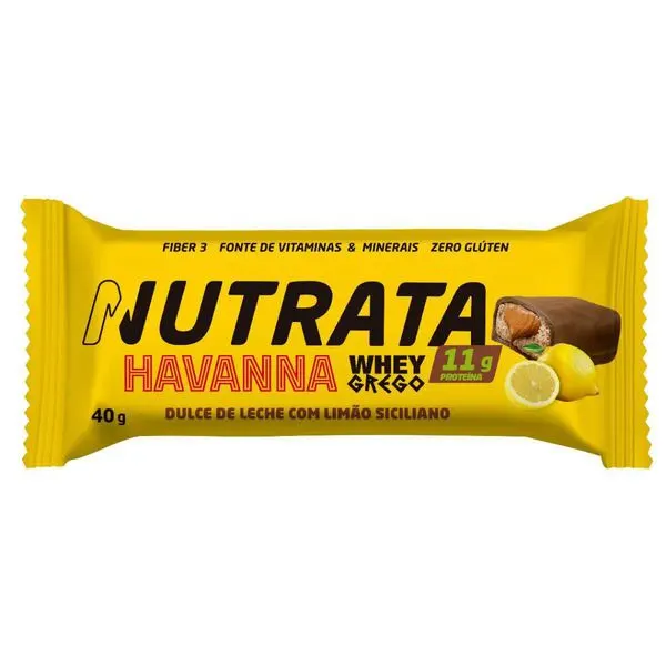 Barra de proteína whey grego doce de leite havanna 40g