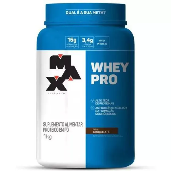 Whey pro chocolate 1kg max titanium