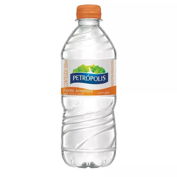 Agua mineral petropolis c/ gás 500ml