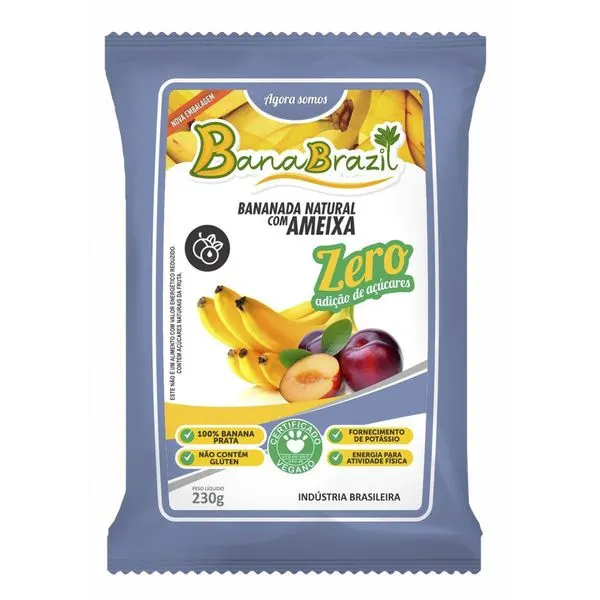 Bananada com  ameixa s/ açúcar - banabrazil