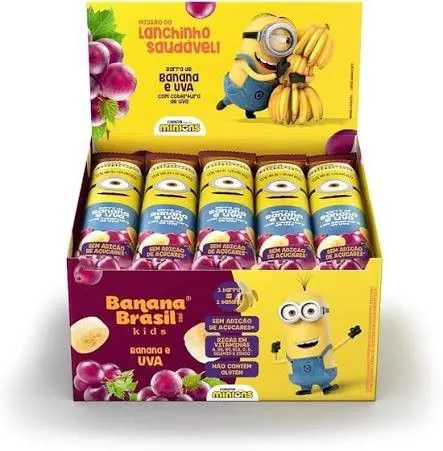 Barra de frutas kids banana e uva 22g