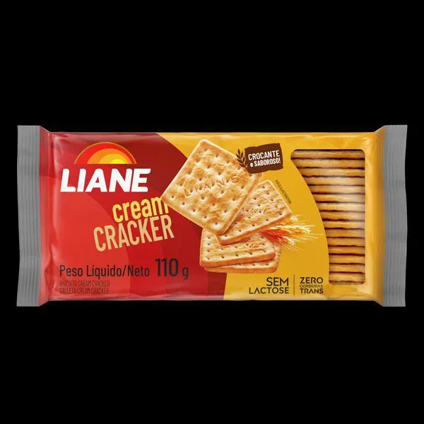 Biscoito cream cracker sem lactose 110g liane