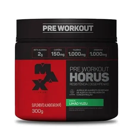 Pre treino horus limao 300g max