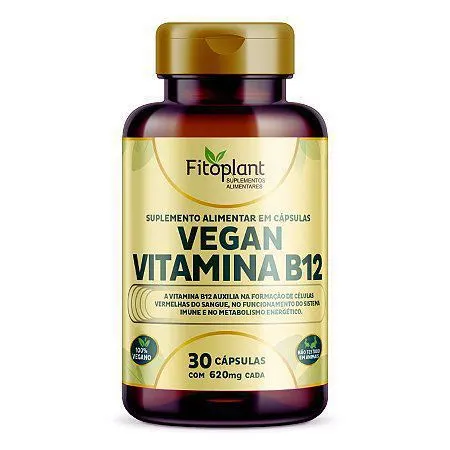 Vegan spirulina vit b12 500mg 60 caps fitoplant