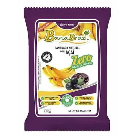 Bananada acai e guarana s/ açúcar - banabrazil