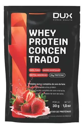 Whey protein concentrado morango 30g dux