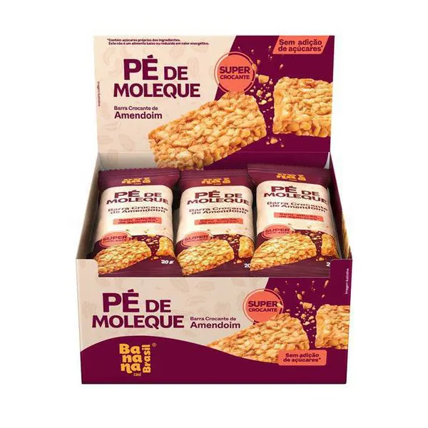 Barra pé de moleque com caramelo salgado 20g