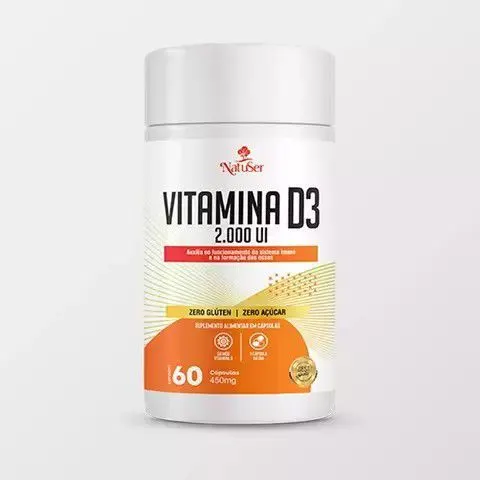 Vitamina d3 60 caps 450mg natuser
