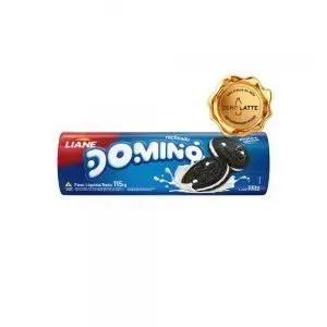 Biscoito recheado domino baunilha liane 115g