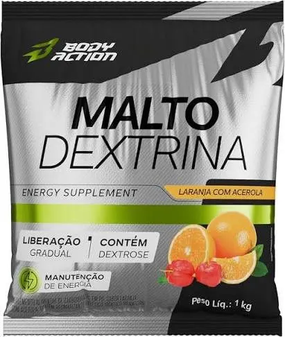 Maltodextrina laranja com acerola bodyaction 1kg