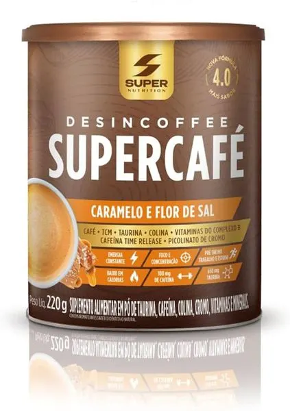 Desincofee supercafé sabor caramelo com flor de sal 220g
