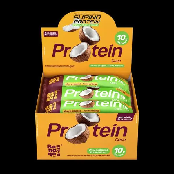 Barra de  proteína coco 30g banana brasil