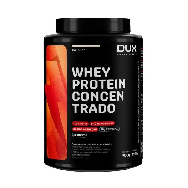 Whey protein dux 900g concentrado mor