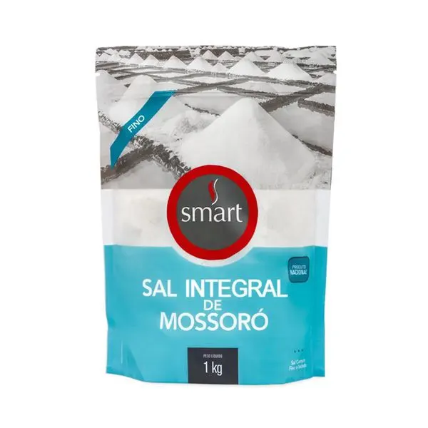 Sal marinho integral grosso 1kg smart