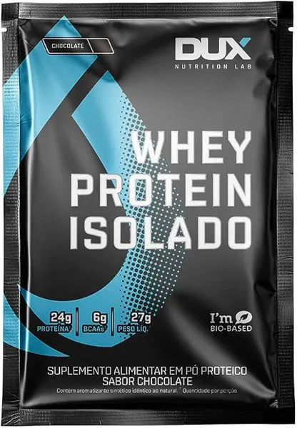 Sache whey protein isolado 27g choc dux nutrition
