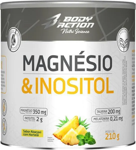 Magnésio & inositol abacaxi c/ hortelã body action 210g
