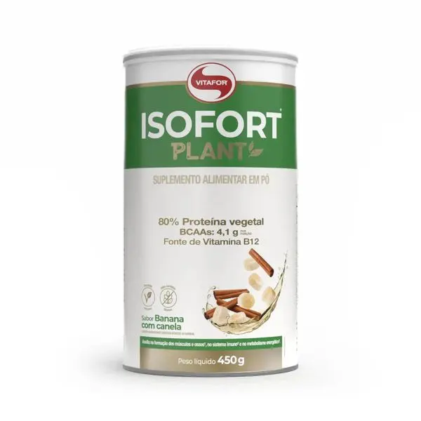Isofort plant 450g banana com canela